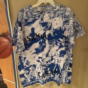 Vintage 90s Casamia Football Shirt Single Stitch AOP Tee Mens XL Rare Grunge Lar
